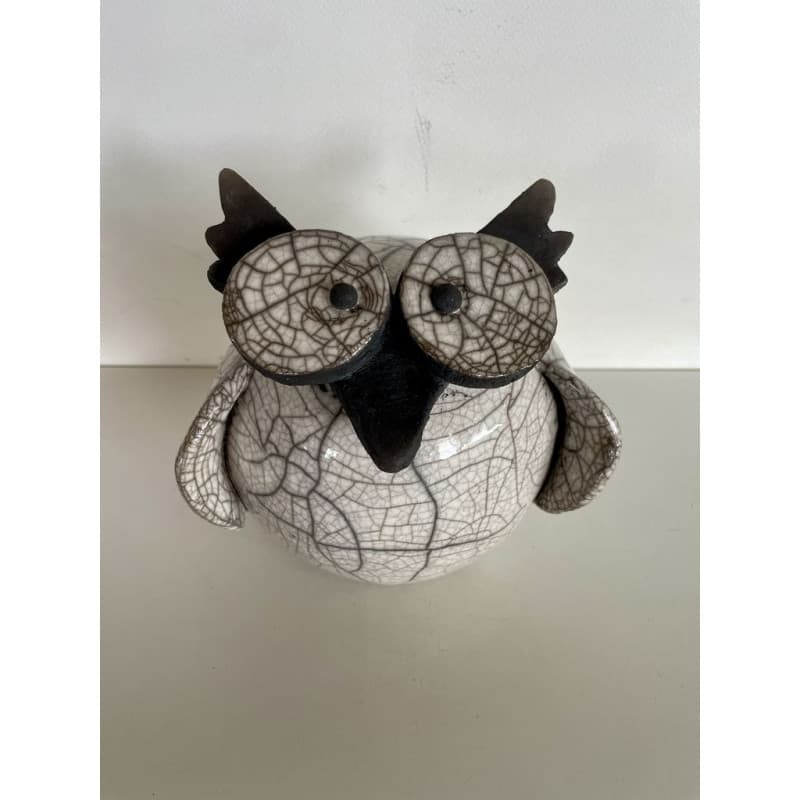 "Maman" Chouette Céramique Raku — 1
