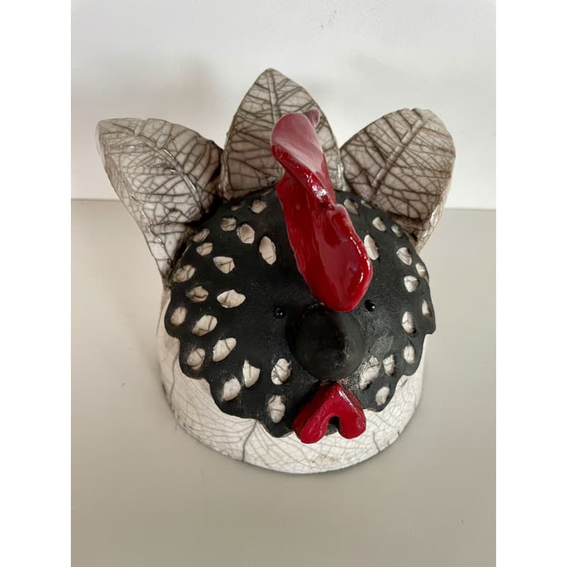 Poule couveuse céramique raku — 1