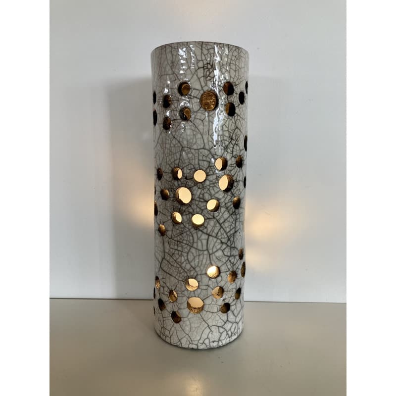 "Sofia" Lamp in Raku Ceramic — 1
