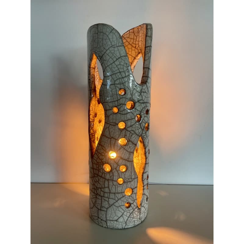 Lampe "Douce" Céramique Raku — 1