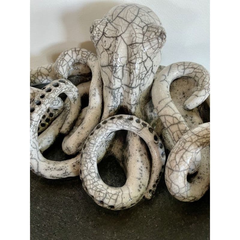 "Octopus" Poulpe en Céramique Raku — 5